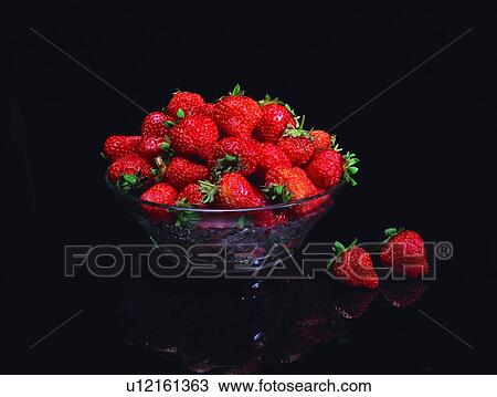Stock Image - fruit, fresh, red, strawberry, sweet, sour. Fotosearch