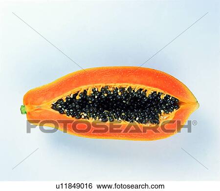 Stock Photograph - papaya, yellow, fresh, fruit. Fotosearch