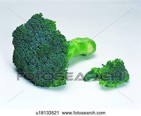 Stock Image - vegetable, cauliflower, fresh, green. Fotosearch