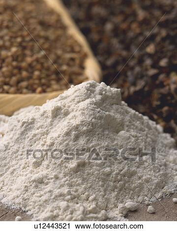 Stock Image - Buckwheat Flour. Fotosearch