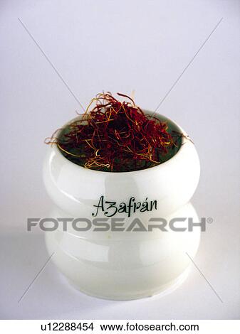 Picture - Spice, Spices, Ingredient, Food, Ingredients, Saffron, Bowl. Fotosearch