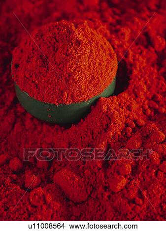 Picture - Spice, Spices, Ingredient, Ingredients, Food, Paprika, Hot paprika. Fotosearch