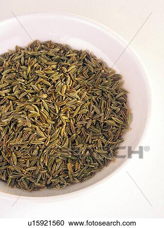 Stock Image - Spice, Spices, Ingredient, Ingredients, Food, Cumin, Bowl. Fotosearch