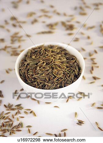 Stock Photo - Spice, Spices, Ingredient, Ingredients, Food, Cumin, Cumin seed. Fotosearch