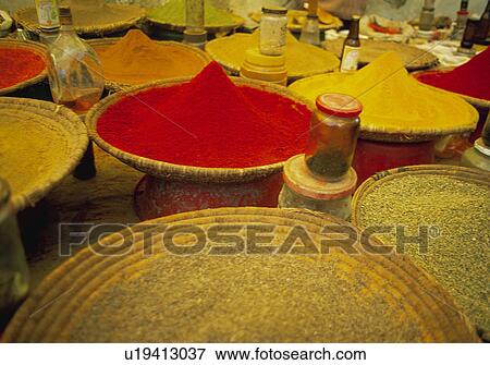 Spice, Spices, Ingredient, Ingredients, Food, Morocco, Market View Large Photo Image Stock Photo - Spice, Spices, Ingredient, Ingredients, Food, Morocco, Market. Fotosearch