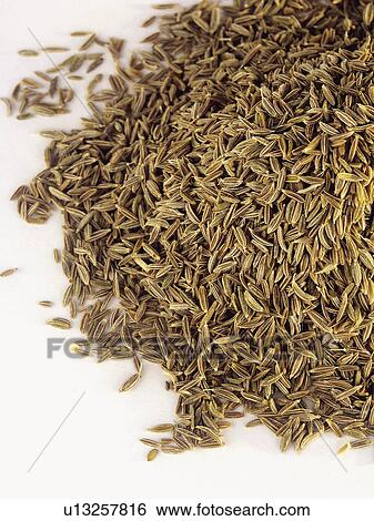 Stock Photograph - Spice, Spices, Ingredient, Ingredients, Food, Heap, Cumin. Fotosearch