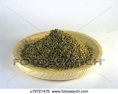 Stock Photograph - Spice, Spices, Ingredient, Ingredients, Food, Thyme, Bowl. Fotosearch