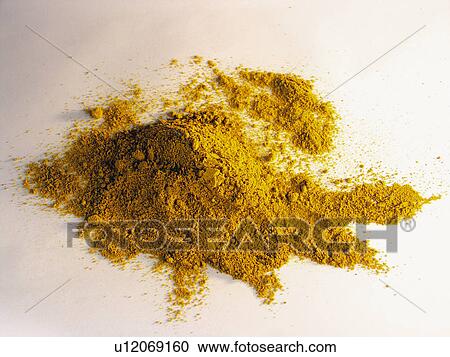Stock Image - Spice, Spices, Ingredient, Ingredietns, Food, Curry, Heap. Fotosearch