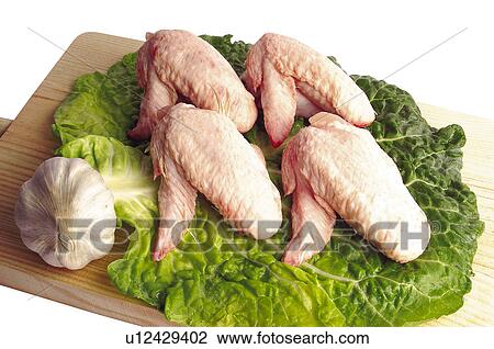 Essen Fleisch Roh Rohes Fleisch Huhn Flugel Huhn Flugel Stock Bild U Fotosearch