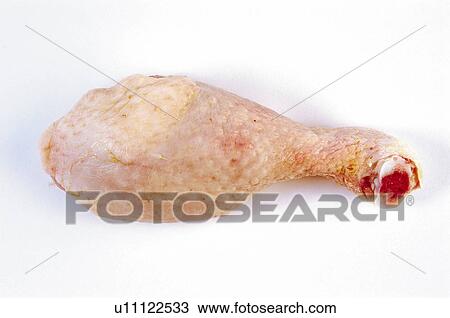 Stock Image - Food, Meat, Raw, Raw meat, Chicken, Thigh, Chicken thigh. Fotosearch