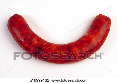 Stock Image - Food, Meat, Raw, Raw meat, Mince, Ground meat, Sausage. Fotosearch