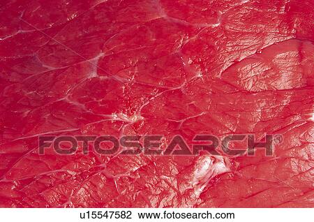 Stock Image - Food, Meat, Raw, Raw meat, Veal, Steak, Veal steak. Fotosearch