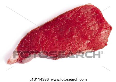 Stock Photograph - Food, Meat, Raw, Raw meat, Veal, Steak, Veal steak. Fotosearch