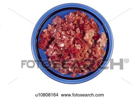 Picture - Food, Meat, Raw, Raw meat, Veal, Veal meat, Mince. Fotosearch