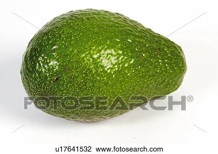 Stock Image - Fruit, Avocado, Avocado pear, Avocado fruit, Green, One, Peel. Fotosearch