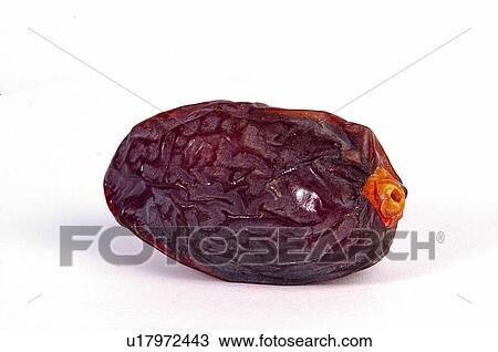 Stock Image - Fruit, Date, Raisin, Dry, One, Palm fruit. Fotosearch