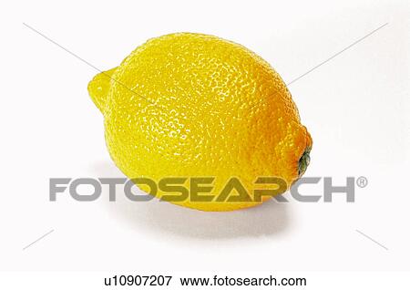 Stock Photo - Fruit, Lemon, Lemon fruit, Yellow, One, Peel, Skin. Fotosearch