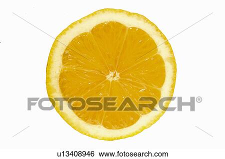 Stock Photograph - Fruit, Lemon, Lemon fruit, Yellow, Half, Half a lemon, Peel. Fotosearch