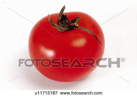 Stock Photo - Vegetable, Tomato, Red, Round, Red tomato, One, Bright. Fotosearch