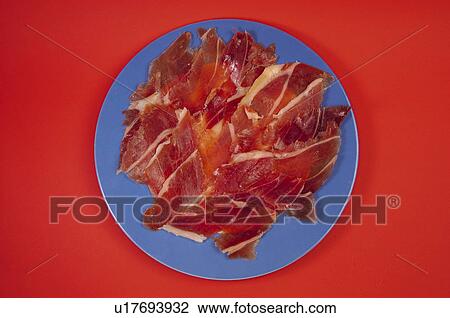 Stock Image - Cold meat, Cold cut, Cold meats, Cold cuts, Appetizer, Appetizers, Food. Fotosearch