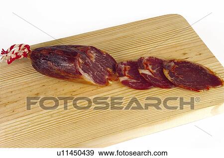 Stock Photo - Cold meat, Cold cut, Cold meats, Cold cuts, Appetizer, Appetizers, Food. Fotosearch