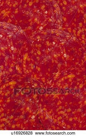 Stock Photo - Cold meat, Cold cut, Cold meats, Cold cuts, Appetizer, Appetizers, Food. Fotosearch