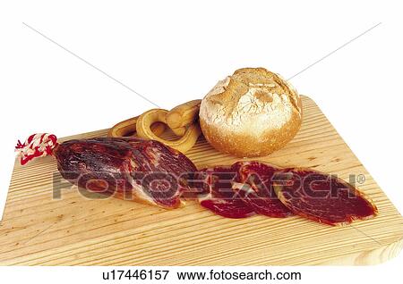 Stock Photo - Cold meat, Cold cut, Cold meats, Cold cuts, Appetizer, Appetizers, Food. Fotosearch