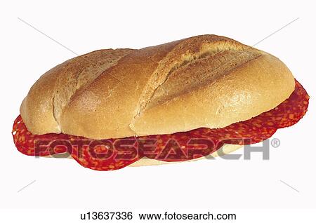 Stock Photograph - Cold meat, Cold cut, Cold meats, Cold cuts, Appetizer, Appetizers, Food. Fotosearch