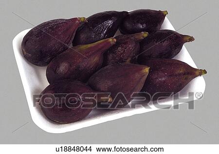 Picture - Supermarket, Food, Tray, Fruit, Fruits, Fig, Figs. Fotosearch
