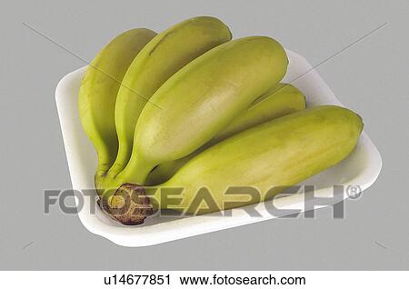 Stock Image - Supermarket, Food, Tray, Fruit, Fruits, Banana, Bananas. Fotosearch