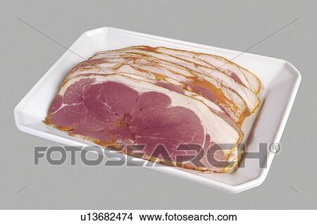 Supermarket, Food, Tray, Pork, Cold cut, Cold meat, Slice View Large Photo Image Picture - Supermarket, Food, Tray, Pork, Cold cut, Cold meat, Slice. Fotosearch