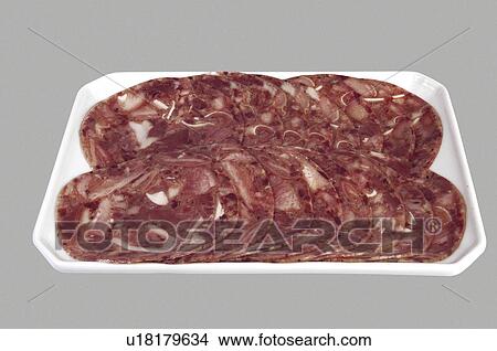 Supermarket, Food, Tray, Pork, Cold cut, Cold meat, Slice View Large Photo Image Picture - Supermarket, Food, Tray, Pork, Cold cut, Cold meat, Slice. Fotosearch