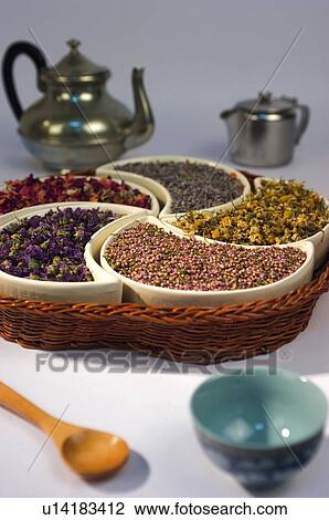 Stock Image - Herb, Herbs, Health, Infusion, Infusions, Herbalist, Medicinal herbs. Fotosearch