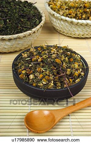 Stock Image - Herb, Herbs, Health, Infusion, Infusions, Herbalist, Medicinal herbs. Fotosearch
