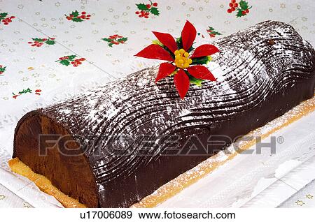 Stock Photo - Chocolate, Cake, Brazo gitano, Chocolate cake, Tart, Chocolate tart, Tray. Fotosearch