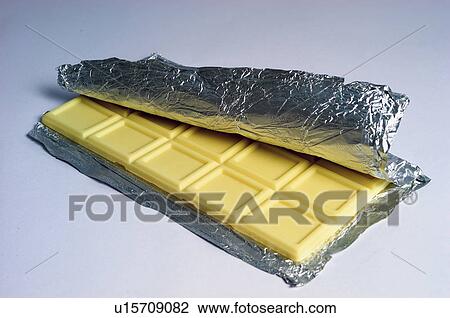 Chocolate, Chocolate bar, One, White chocolate, Chocolate square, Chocolate squares, Aluminium foil View Large Photo Image Stock Image - Chocolate, Chocolate bar, One, White chocolate, Chocolate square, Chocolate squares, Aluminium foil. Fotosearch
