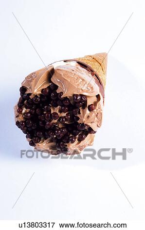 Chocolate, Ice cream, Cream, Cover, Cornet, Cone, Wafer View Large Photo Image Stock Photo - Chocolate, Ice cream, Cream, Cover, Cornet, Cone, Wafer. Fotosearch