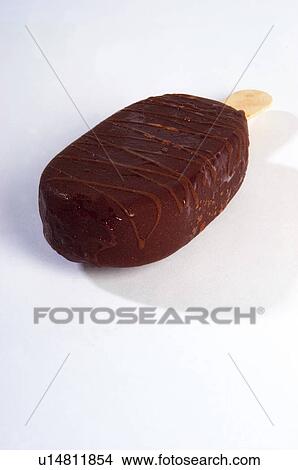 Chocolate, Ice cream, Ice lolly, Popsicle, Filling, Stick, Cover View Large Photo Image Picture - Chocolate, Ice cream, Ice lolly, Popsicle, Filling, Stick, Cover. Fotosearch