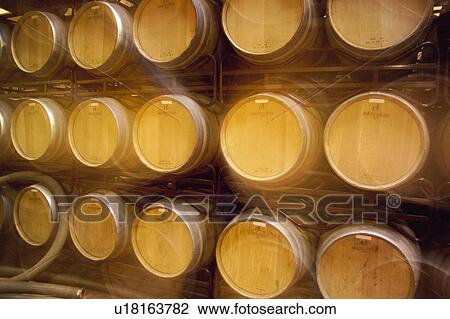 Stock Image - Wine, Drink, Beverage, Barrel, Barrels, Cask, Casks. Fotosearch