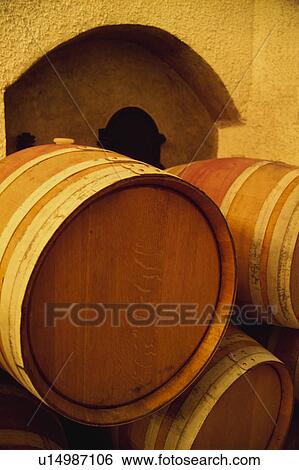 Stock Photograph - Wine, Drink, Beverage, Barrel, Barrels, Cask, Casks. Fotosearch