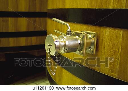 Stock Image - Wine, Drink, Beverage, Barrel, Cask, Wine cellar, One. Fotosearch