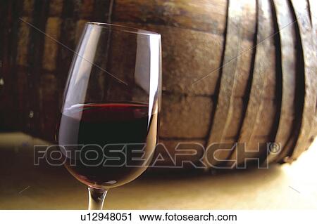 Stock Image - Wine, Drink, Beverage, Barrel, Cask, Wine cellar, One. Fotosearch