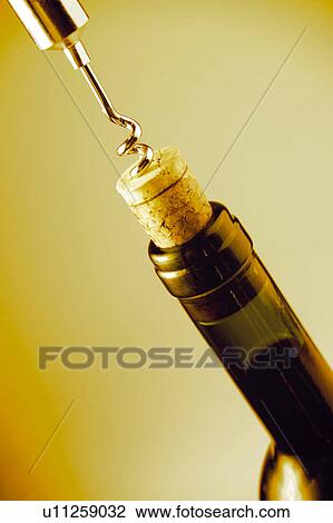 Stock Image - Wine, Drink, Beverage, Bottle, Bottle of wine, Cork, Bottleneck. Fotosearch