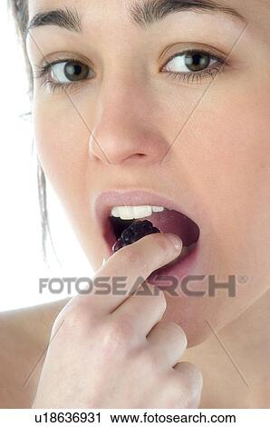 Stock Image - Woman, Beauty, Young, Face, Portrait, Health, Healthy. Fotosearch