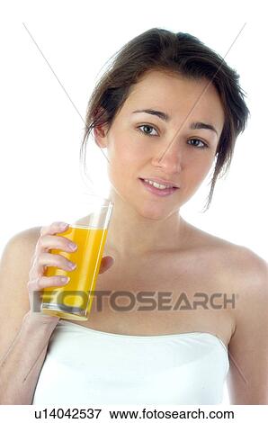 Stock Photo - Woman, Beauty, Young, Face, Portrait, Health, Healthy. Fotosearch