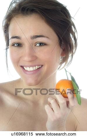 Stock Photography - Woman, Beauty, Young, Face, Portrait, Health, Healthy. Fotosearch