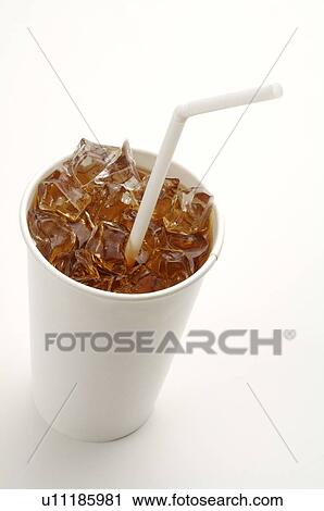 Cup of Iced black tea with a straw View Large Photo Image Stock Image - Cup of Iced black tea with a straw. Fotosearch