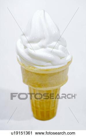Stock Image - Ice cream cone. Fotosearch