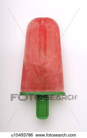 Stock Photograph - Watermelon flavored popsicle. Fotosearch