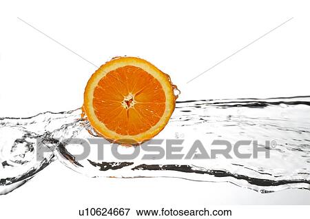 Cross-section of an orange, floating on water View Large Photo Image Stock Photo - Cross-section of an orange, floating on water. Fotosearch
